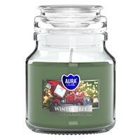 Świeca w szkle SND71-348 Bispol - Winter tree