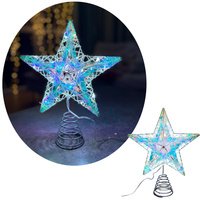 Topper świąteczny LED 27402 GWIAZDA zimny b. 25cm