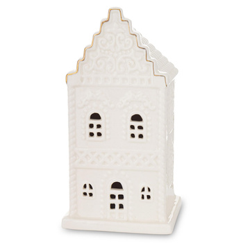 Figurka LED domek 168748 biały 15,5x8cm