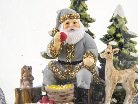 Pozytywka SZKLANA KULA 139897 MIKOŁAJ 16x11cm