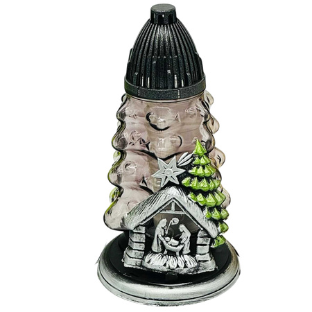 Znicz BN K-9938 CHOINKA grafitowy apl.szop (5szt)