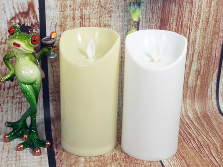 Świeca LED ruchomy płomień WI-3 12,5cm biały