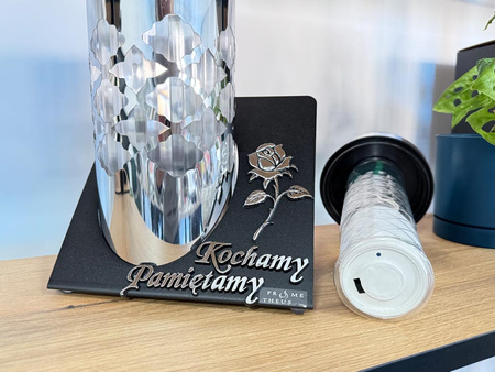 Znicz SOLAR metalowy K-6685 PAMIĘTAMY (4szt)