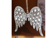 Zawieszka SKRZYDŁA TS321 metal biały 14cm