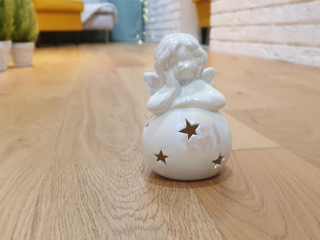 Figurka led YS15955-1 ANIOŁ na kuli 13,5cm
