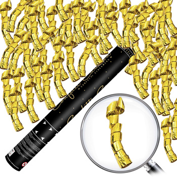 Tuba z serpentynami TUKSE40-019M złoty 40cm