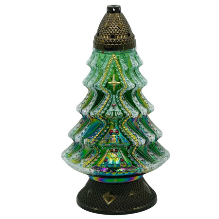 Znicz BN K-9853 CHOINKA ZDOBIONA zielony (4szt)