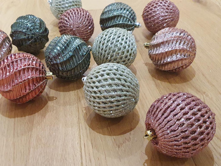 Zawieszka BOMBKA SY10 różowy 6szt 8cm