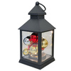 Latarnia plastikowa LED 27206 BOMBKI czarny 23,5cm