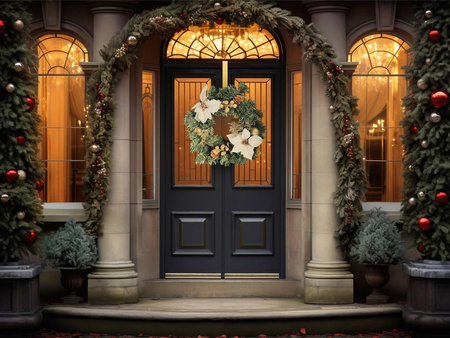 Wianek świąteczny 27368 G.BETLEJEMSKA złoty 40cm