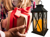 Latarnia plastikowa LED 26563 ŚWIECA czarny 29cm
