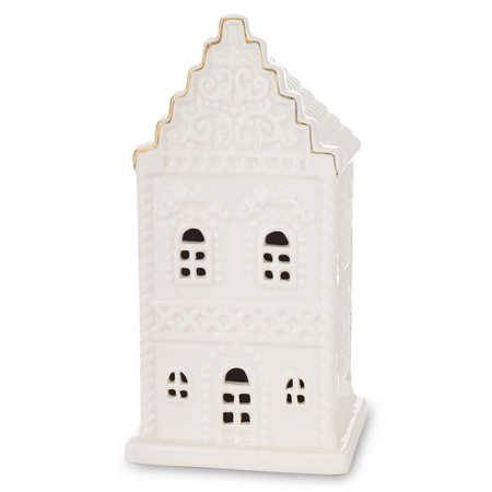 Figurka LED domek 168748 biały 15,5x8cm