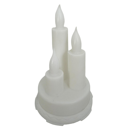 Świeca LED trio biały 14x8,5cm