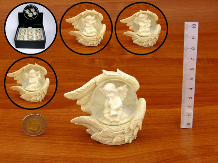 Figurka ANIOŁ 790002 kula wodna 7x7cm
