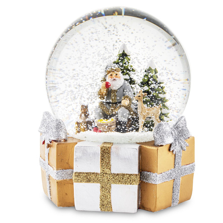 Pozytywka SZKLANA KULA 139897 MIKOŁAJ 16x11cm