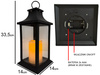 Latarnia plastikowa LED 26561 ŚWIECA czarny 29cm
