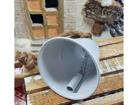 Zawieszka DZWONEK AR075 metal biały 30x9,5cm