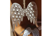 Zawieszka SKRZYDŁA TS418 metal złoty 14cm