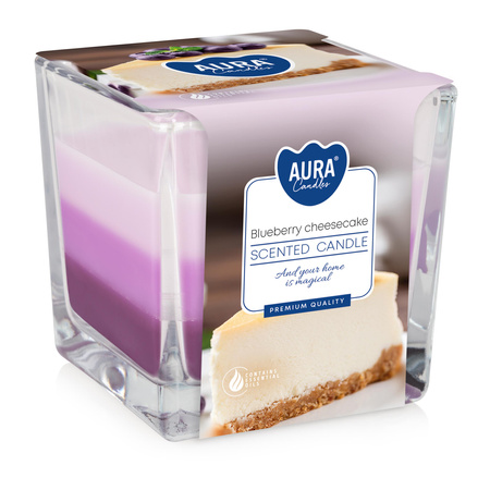 Świeca w szkle SNK80-359 Bispol - Blueberry cheese