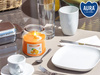 Świeca w szkle SND71-63 Bispol - Orange