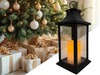 Latarnia plastikowa LED 26561 ŚWIECA czarny 29cm