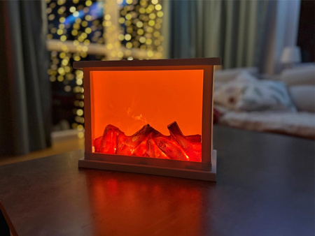 Kominek LED 27397 biały 21,5x14,5x27,5cm