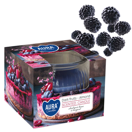 Świeca w szkle SN69-373 Bispol - Dark fruit Almond