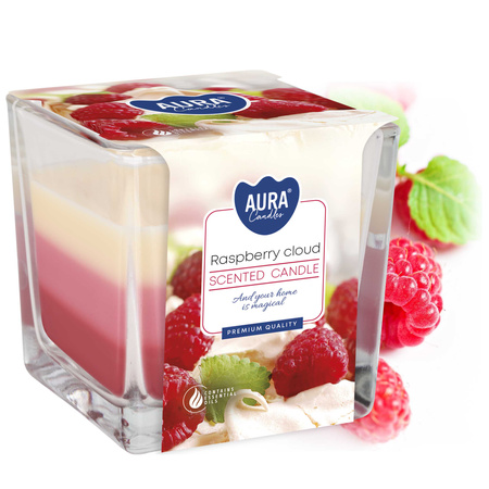 Świeca w szkle SNK80-329 Bispol - Raspberry cloud