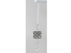 Zawieszka akrylowa srebrny 14cm 109547