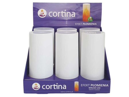 Świeca LED z efektem płomienia 6szt 1/18/WZP