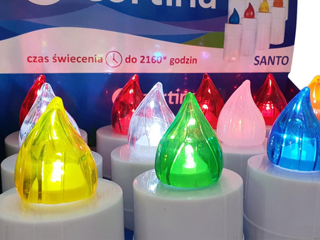 Znicz elektroniczny 3/22/WLC.SANTO 12szt mix