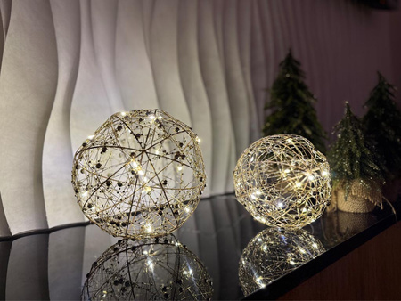 Figurka LED KULA 148119 złoty 15cm