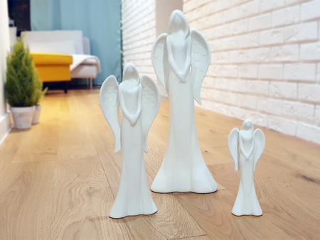 Figurka ANIOŁ 6704-0032 srebrny 41cm
