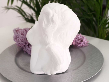 Figurka ANIOŁ CY16B181 biały myślący 18cm