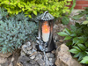 Znicz K-8399 LAMPA z liściem srebrny (5szt)
