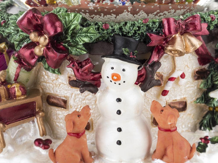 Pozytywka SZKLANA KULA 146571 CHOINKA 17x13cm