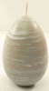 Świeca jajko duże szary B23 104 13/8cm