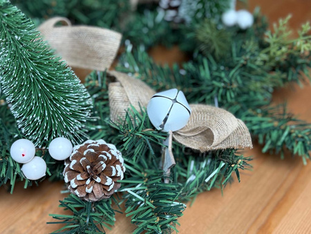 Wianek świąteczny 27372 ZIELONY 40cm