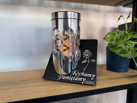 Znicz SOLAR metalowy K-6685 PAMIĘTAMY (4szt)