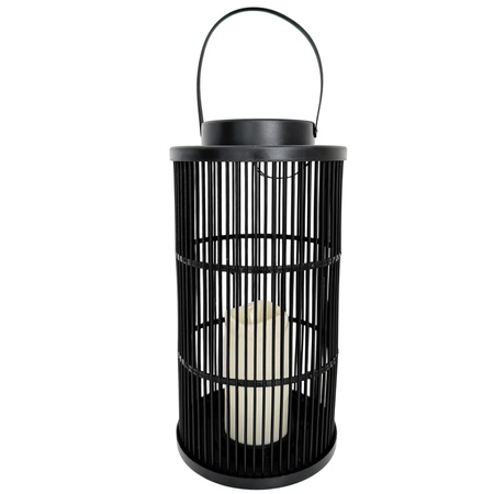 Latarnia plastikowa SOLAR 26922 czarny 36x18,5cm
