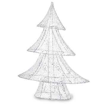 Figurka LED CHOINKA 173538 srebrny 48cm