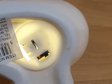 Figurka led YS16001-1 ANIOŁ na księżycu 16x13cm