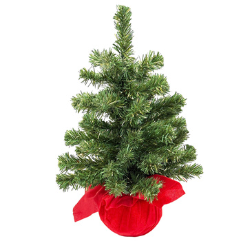 Drzewko sztuczne 27375 w czerwonym worku 50cm