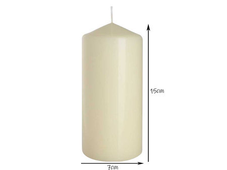 Świeca pieńkowa 150/70 ecru 011 Bispol