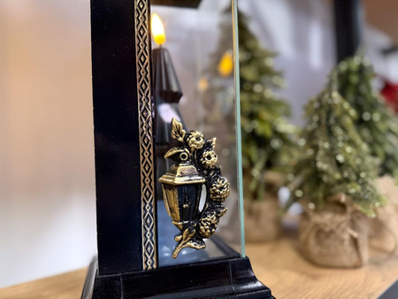 Znicz BN K-6098 LATARNIA kaplicz czarny pas (8szt)