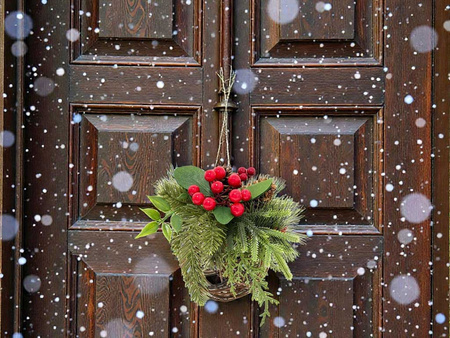 Stroik świąteczny 27394 KULA ratanowa 15cm