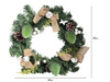 Wianek świąteczny 27372 ZIELONY 40cm