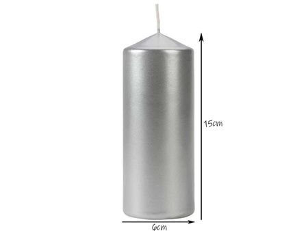 Świeca pieńkowa 150/60 m-srebrny 271 Bispol  