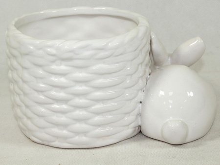 Osłonka ceramiczna z zajączkiem 100206
