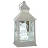 Latarnia plastikowa LED aniołek biały 23 cm